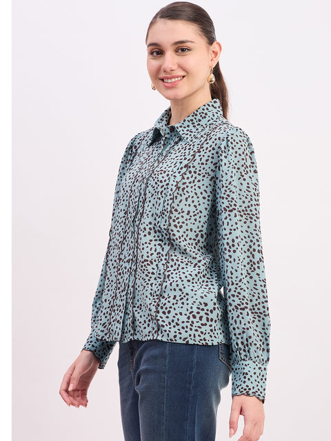 Madame Mint Printed Full Sleeve Shirt