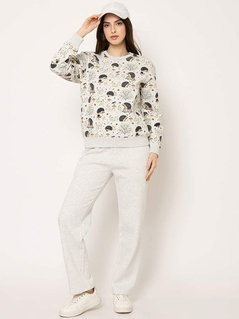 mSECRET Ecru Cotton Night Suit