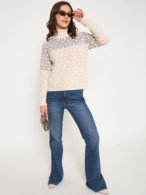 Madame Beige High Neck Sweater