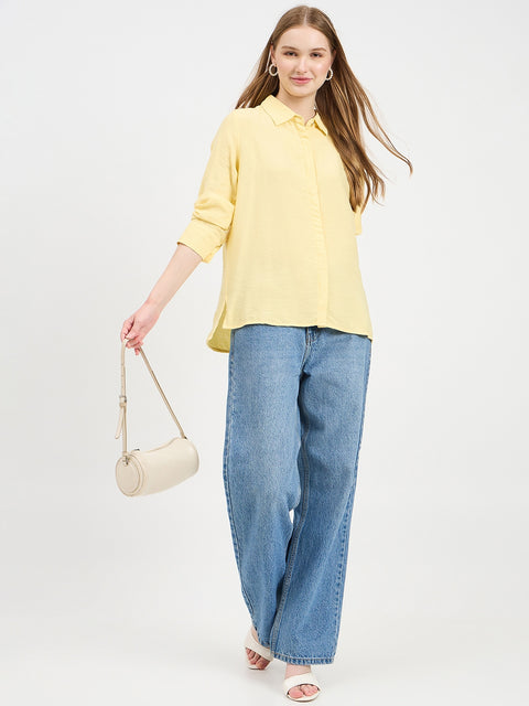 Madame Textured Rayon Blend Shirt