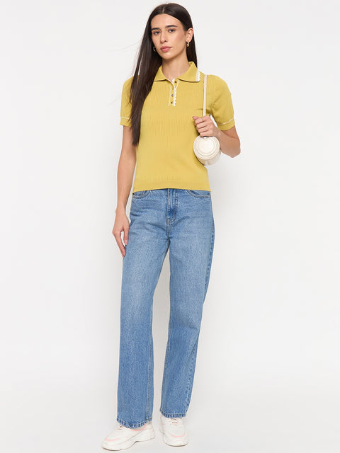 Madame Lemon Viscose-Blend Knit Top
