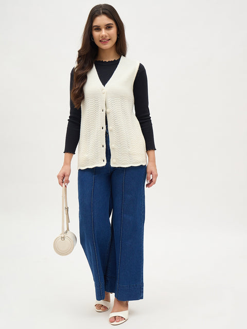 Madame Off White Cardigan