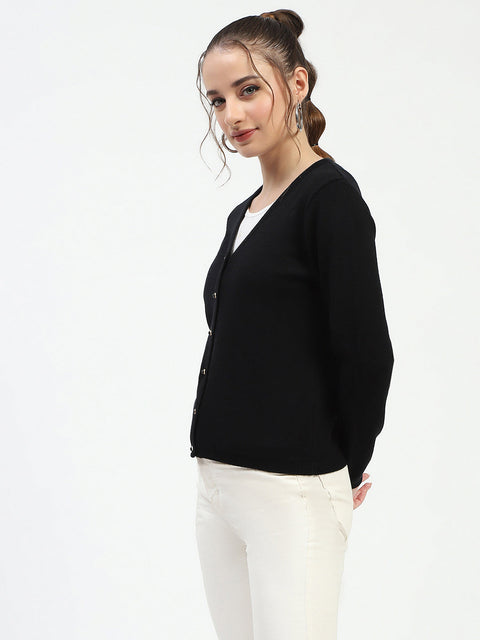 Madame Black Button-Up Cardigan