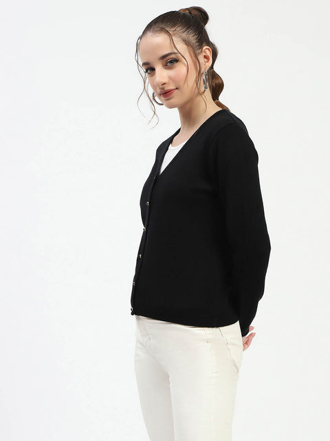 Madame Black Button-Up Cardigan