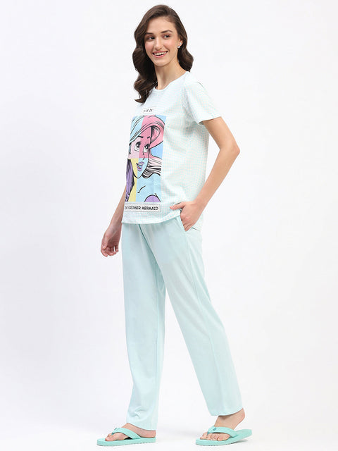 mSECRET Disney Ariel Print Aqua Night Suit