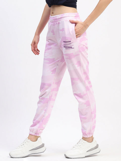 mSECRET Camouflage Print Cotton Mauve Joggers