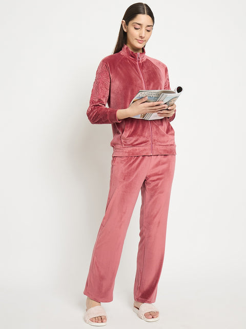 mSECRET Brick Mock Neck Night Suit
