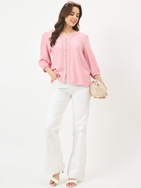 Madame Pink Rayon-Blend Cami Top