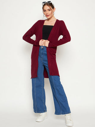Madame Wine Longline Shrug - Main Image