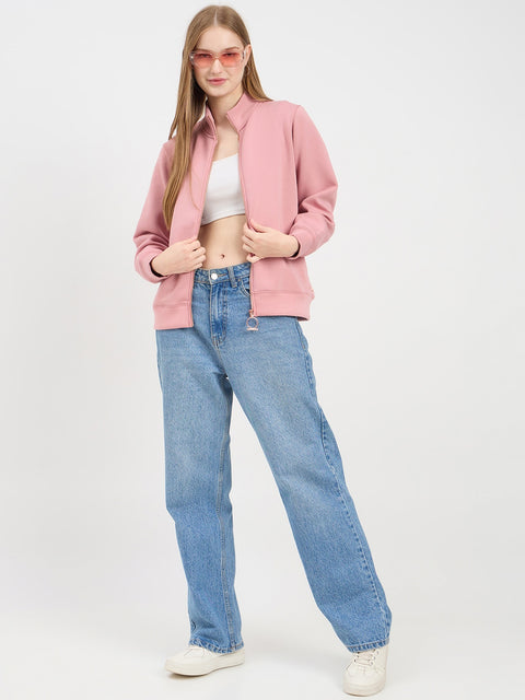 Madame Solid Blush Sweat-Shirt