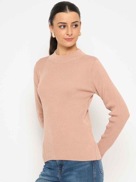 Madame Mock Neck Peach Skeeve
