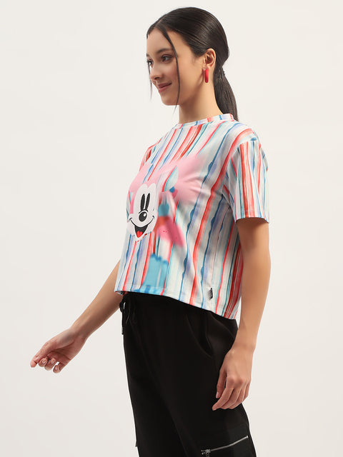 Madame Disney Printed White T-Shirt