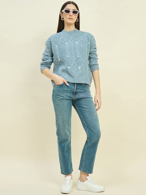 Madame Blu Textured Sweater