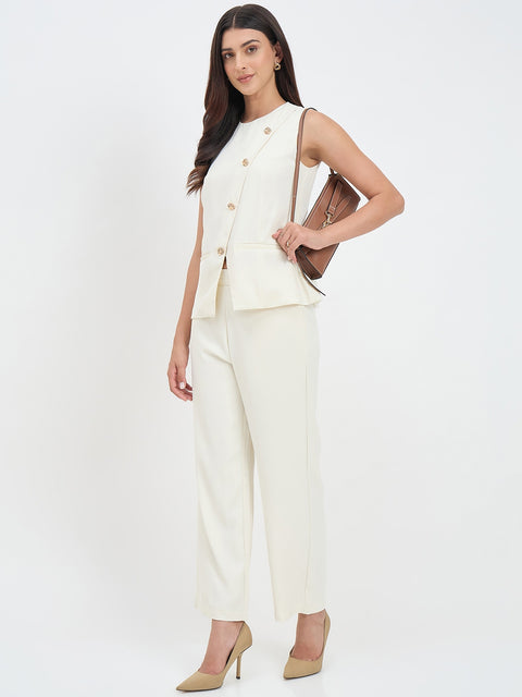 Madame Off White Formal Co-ord Set