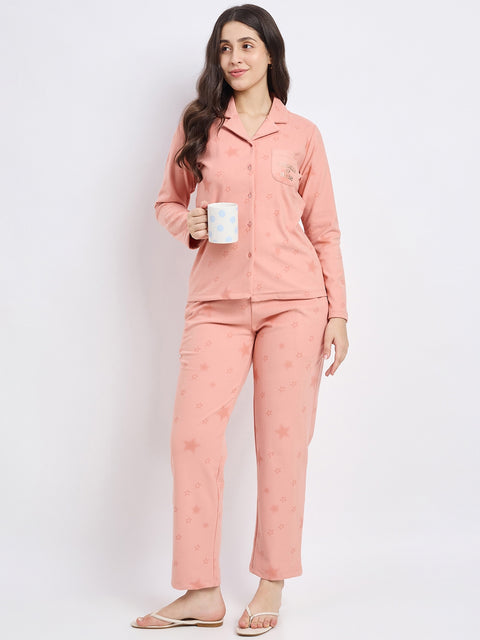 mSECRET Brick Printed Nightsuit