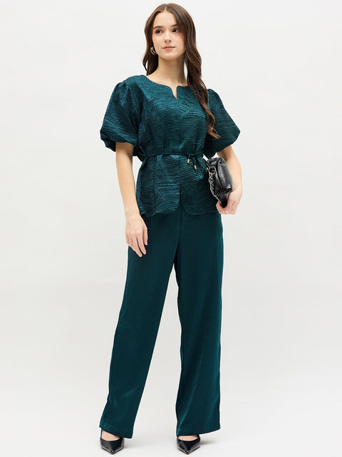 Madame Designer Teal Co-ord Set
