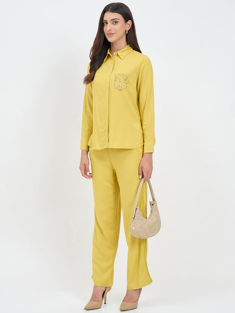 Madame Lime Viscose Co-ord Set