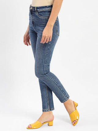 Madame Slim Fit Blue Denim Jeans