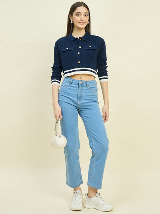 Madame Blue Knit Top