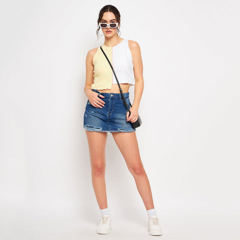 Madame Blue Denim Shorts