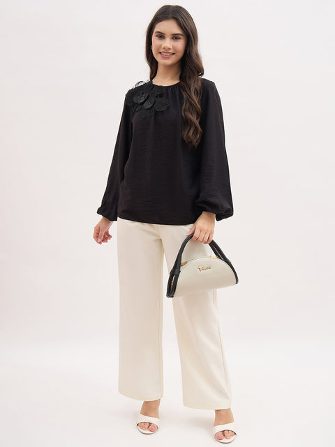 Madame Pleated Beige Korean Trousers