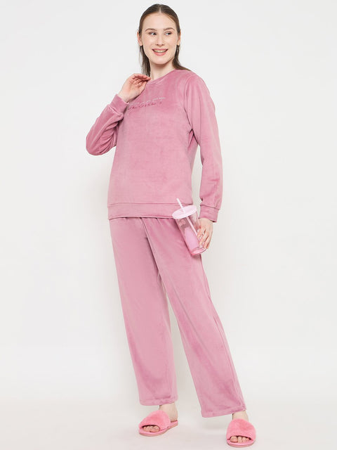 mSECRET Onion Pink Crew Neck NIght Suit