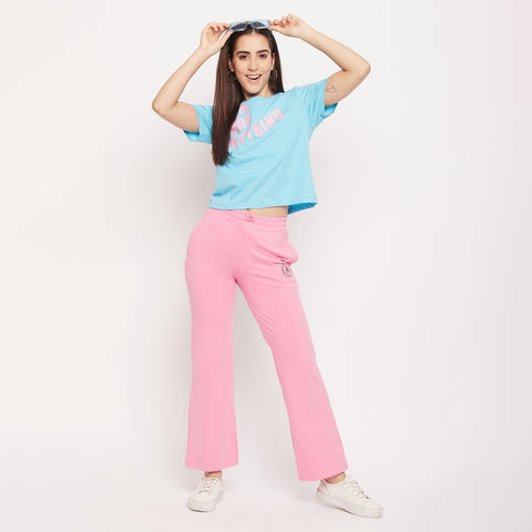 Madame Aqua Regular Typography Top