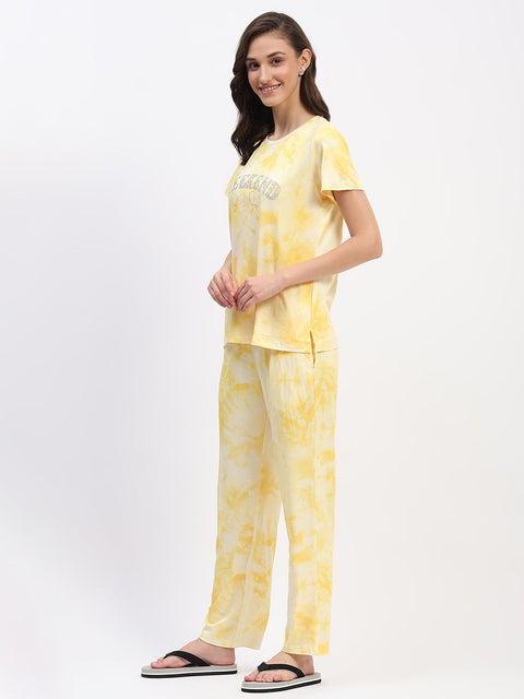 mSECRET Yellow Tie-Dye Nightsuit Set