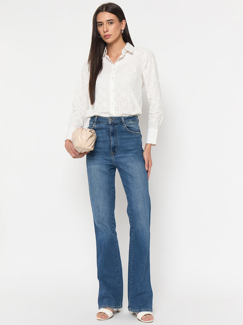 Madame White Cotton Shirt