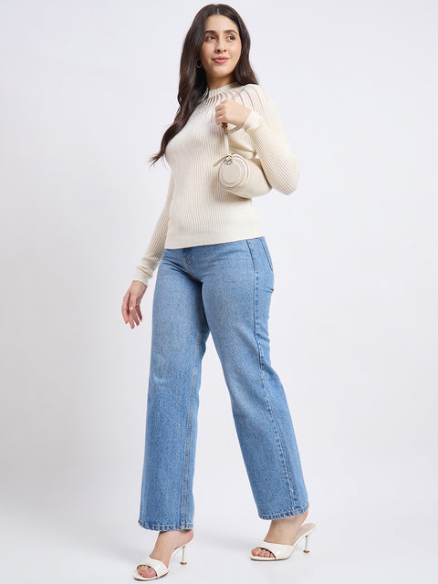 Madame Beige Knit Top