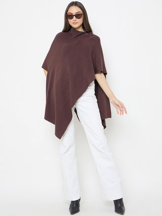 Madame High Neck Pullover Brown Shrug