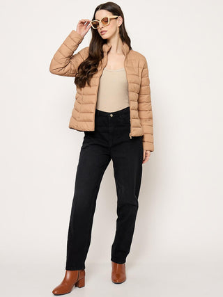 Madame Quilted Khaki Puffer Jacket