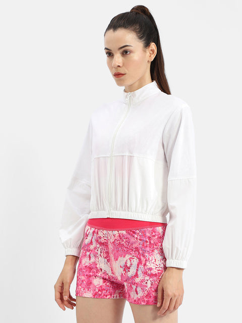 Madame Patchwork White Athleisure Jacket