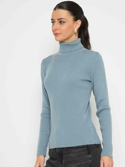 Madame High Neck Sky Blue Skeeve