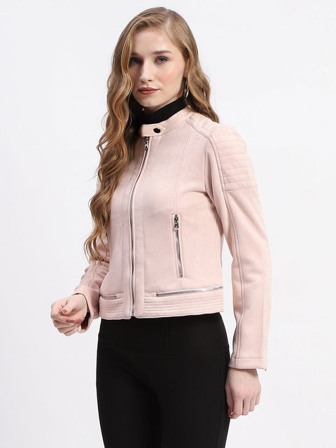 Madame Nude Faux Suede Biker Jacket