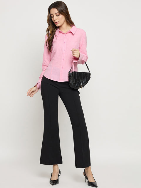 Madame Black Flared Ankle Trousers