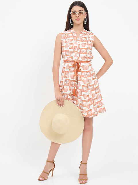 Madame Rust Rayon Linen Blend Midi Dress