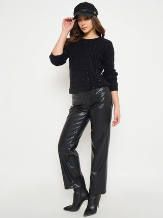 Madame Black Knit Sweater