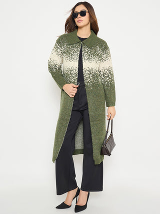 Madame Olive Green Bodycon Sweater and Shrug