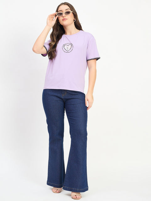Madame Lavender Cotton T-shirt
