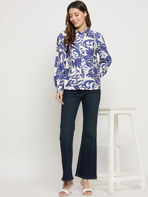 Madame Midnight Blue BCI Cotton Whiskered Flared Ankle Jeans
