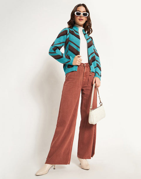 Madame Peacock High Neck Sweater