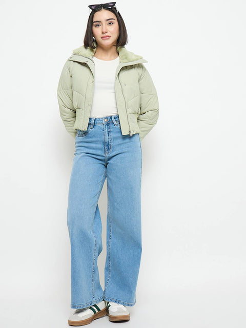 Madame Quilted Mint Jacket