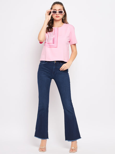 Madame Pink Typography T-Shirt