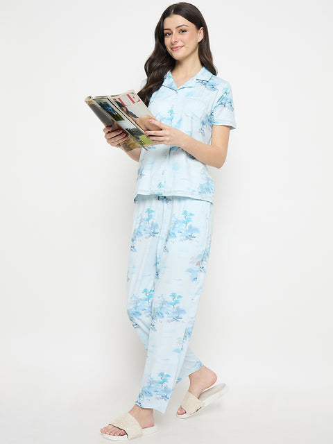 mSECRET Sky Blue Night Suit