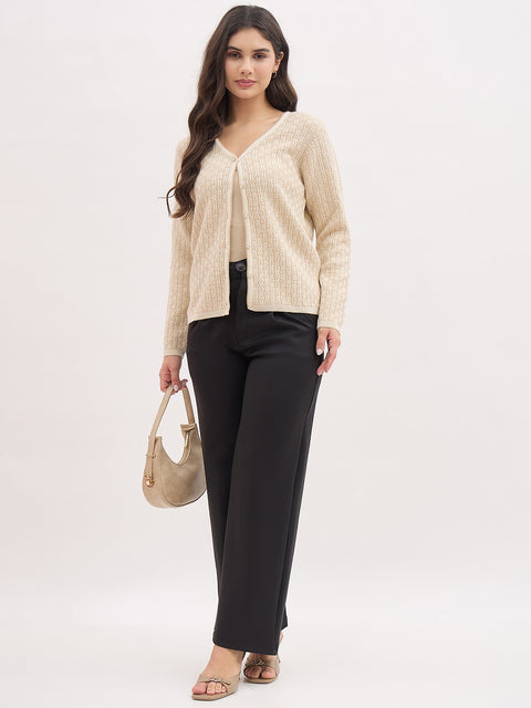 Madame Beige Self-Designed Cardigan