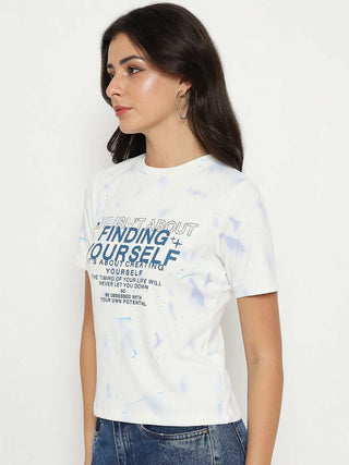 Madame All Over Print Blue T-Shirt