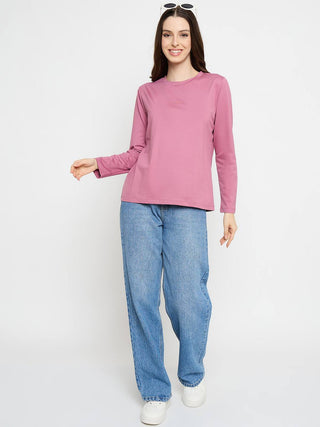 Madame Lilac Cotton Blend Top