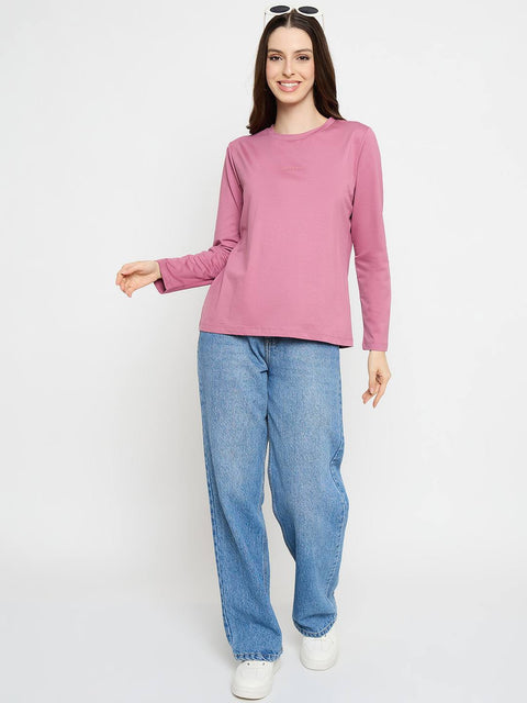 Madame Lilac Cotton Blend Top