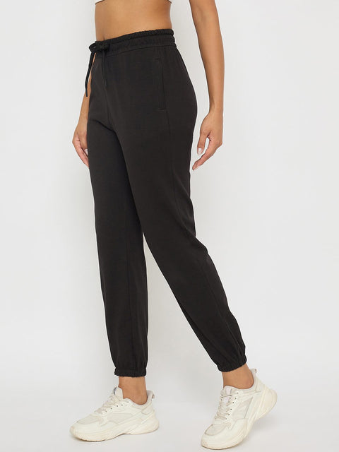 mSECRET Black Elastic Hem Cotton Joggers